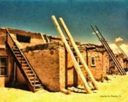 Бесплатно скачать цифровую картину маслом Acoma Pueblo бесплатное фото или изображение для редактирования с помощью онлайн-редактора изображений GIMP