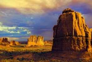Free download Digital Oil Painting of the La Sal Mountains Viewpoint free photo or picture to be edited with GIMP online image editor