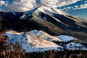 Free download Digital Oil Painting of the San Francisco Peaks free photo or picture to be edited with GIMP online image editor
