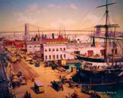 Free download Digital Oil Painting of the South Street Seaport free photo or picture to be edited with GIMP online image editor