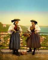 Free download Digital Oil Painting of Two Women in Hamburg free photo or picture to be edited with GIMP online image editor