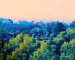 Free download Digital Oil Pastel Drawing of a Landscape in Fucecchio, Italy free photo or picture to be edited with GIMP online image editor