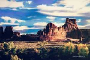 Free download Digital Oil Pastel Drawing of Courthouse Wash free photo or picture to be edited with GIMP online image editor