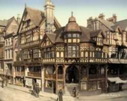Free download Digital Pastel and Pencil Drawing of the Chester Rows in Chester, England free photo or picture to be edited with GIMP online image editor