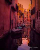 Free download Digital Pastel Drawing of Motorboats Docked in a Venice Canal free photo or picture to be edited with GIMP online image editor