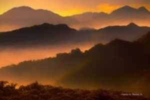 Free download Digital Pastel Drawing of Mountains in Guoxing Township free photo or picture to be edited with GIMP online image editor