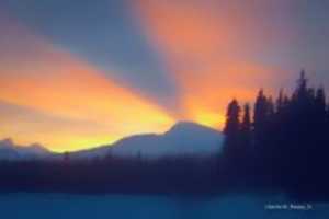Free download Digital Pastel Drawing of Mount Saint Elias free photo or picture to be edited with GIMP online image editor