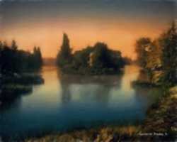 Free download Digital Pastel Drawing of the Bois de Boulogne free photo or picture to be edited with GIMP online image editor