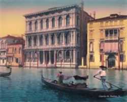 Free download Digital Pastel Drawing of the Ca Rezzonico Palazzo in Venice free photo or picture to be edited with GIMP online image editor