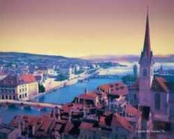 Free download Digital Pastel Drawing of the Fraumunster Church in Zurich free photo or picture to be edited with GIMP online image editor