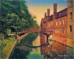 Libreng pag-download ng Digital Pastel Drawing ng Mathematical Bridge, Queens College, University of Cambridge libreng larawan o larawan na ie-edit gamit ang GIMP online image editor