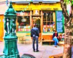 Free download Digital Pastel Drawing of the Shakespeare and Company Bookstore in Paris free photo or picture to be edited with GIMP online image editor