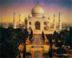 Free download Digital Pastel Drawing of the Taj Mahal free photo or picture to be edited with GIMP online image editor
