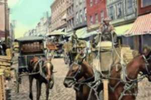 Free download Digital Pen and Ink Drawing of Wagons on a Street in Richmond free photo or picture to be edited with GIMP online image editor