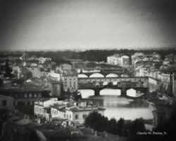 Free download Digital Pencil Drawing of a View of Florence from the Piazzale Michelangelo free photo or picture to be edited with GIMP online image editor