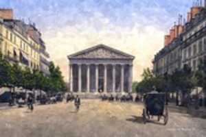 Free download Digital Watercolor Painting of La Madeleine free photo or picture to be edited with GIMP online image editor
