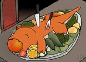 Free download Dining with Charmander free photo or picture to be edited with GIMP online image editor