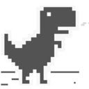 Dino Anywhere  screen for extension Chrome web store in OffiDocs Chromium