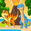 Dino Jigsaw  screen for extension Chrome web store in OffiDocs Chromium
