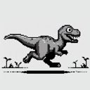 Dino Runner Dinosaur Game  screen for extension Chrome web store in OffiDocs Chromium