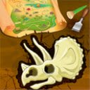 Екран нової вкладки гри Dinosaur Bone Digging Game для розширення Веб-магазин Chrome у OffiDocs Chromium