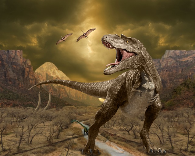 הורדה חינם דינוזאורים מאובנים הרי מדע בדיוני תמונה בחינם לעריכה עם עורך תמונות מקוון בחינם של GIMP