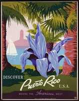 ดาวน์โหลดฟรี Discover Puerto Rico USA Where the Americas meet (1930-1940) โดย Frank S. Nicholson รูปถ่ายหรือรูปภาพฟรีที่จะแก้ไขด้วยโปรแกรมแก้ไขรูปภาพออนไลน์ GIMP