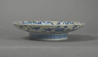 Free download Dish with Stylized Floral Pattern free photo or picture to be edited with GIMP online image editor