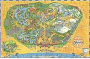 Free download Disneyland Map 1968 free photo or picture to be edited with GIMP online image editor