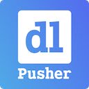 dlPusher  screen for extension Chrome web store in OffiDocs Chromium
