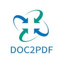 Doc2PDF  screen for extension Chrome web store in OffiDocs Chromium