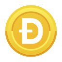 Dogecoin Price Ticker!  screen for extension Chrome web store in OffiDocs Chromium
