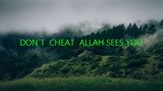 Free download DON` T CHEAT ALLAH SEES YOU free photo or picture to be edited with GIMP online image editor