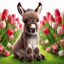 Donkey in the flower forest  screen for extension Chrome web store in OffiDocs Chromium