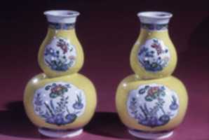 Free download Double-gourd vase (one of a pair) free photo or picture to be edited with GIMP online image editor