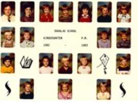 Free download Douglas Elementary School, Afternoon Kindergarten Class,1982-83 free photo or picture to be edited with GIMP online image editor