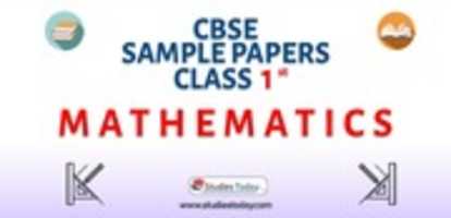 Free download Download CBSE Sample Paper For Class 1 Mathematics With Solution In PDF free photo or picture to be edited with GIMP online image editor