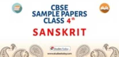 Téléchargement gratuit Téléchargez un exemple de papier CBSE pour le sanscrit de classe 4 avec solution en PDF photo ou image gratuite à modifier avec l'éditeur d'images en ligne GIMP