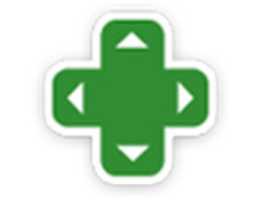 Free download D-pad - green and white with transparent background free photo or picture to be edited with GIMP online image editor