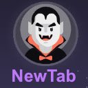Dracula new tab page  screen for extension Chrome web store in OffiDocs Chromium