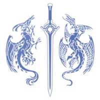 Free download Dragons And Sword Vector free photo or picture to be edited with GIMP online image editor