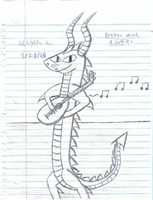 Free download Dragon With A Lute free photo or picture to be edited with GIMP online image editor