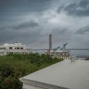 Dramatic Savannah Skyline with Talmadge Bridge  screen for extension Chrome web store in OffiDocs Chromium