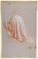 Free download Drapery Study for a Bishop (lower register; study for wall paintings in the Chapel of Saint Remi, Sainte-Clotilde, Paris, 1858) free photo or picture to be edited with GIMP online image editor