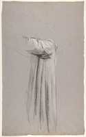 Free download Drapery Study for a Monk (lower register; study for wall paintings in the Chapel of Saint Remi, Sainte-Clotilde, Paris, 1858) free photo or picture to be edited with GIMP online image editor