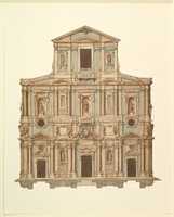 Free download Drawing for Buontalentis Model for the Facade of S. Maria del Fiore of Florence free photo or picture to be edited with GIMP online image editor
