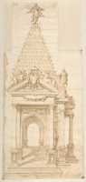 Free download Drawing of a Catafalque for Philip II of Spain, 1598 free photo or picture to be edited with GIMP online image editor