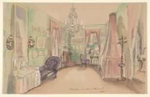 Free download Drawing of an Interior: Bedroom free photo or picture to be edited with GIMP online image editor