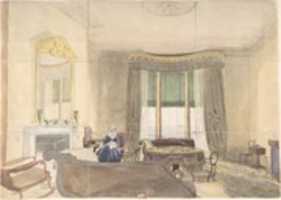 Free download Drawing Room with Seated Woman free photo or picture to be edited with GIMP online image editor