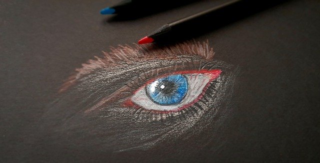 Gratis download tekenpotloden eye art creativiteit gratis foto om te bewerken met GIMP gratis online afbeeldingseditor